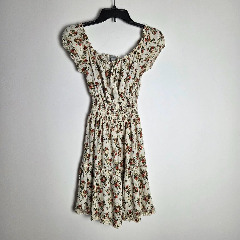 Cream Colored Floral Dress